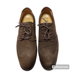 Johnston & Murphy 1850 Sheepskin men's loafers suede size 8.5 US